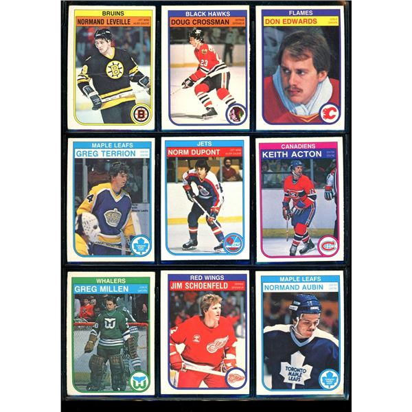 1982-83 OPC O-Pee-Chee Lot Of 9 Vintage Cards Various Teams & Players