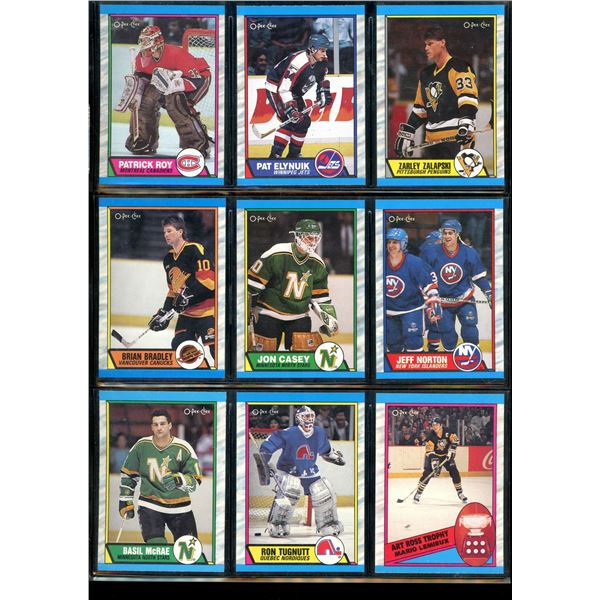 1989-90 OPC O-Pee-Chee Lot Of 9 Vintage Cards Various Teams & Players