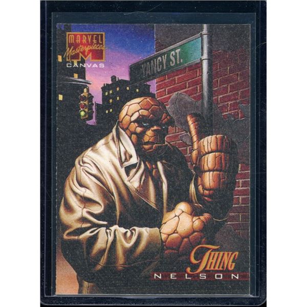 1995 Fleer Marvel Masterpieces Canvas #21 Thing