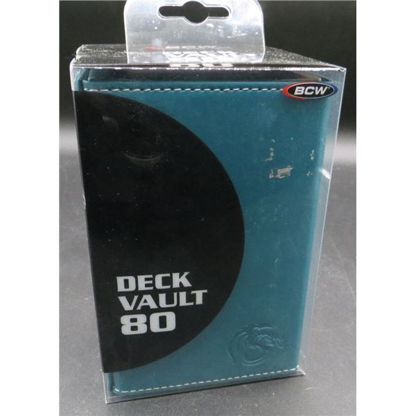 New BCW Teal 80 Card Deck Vault