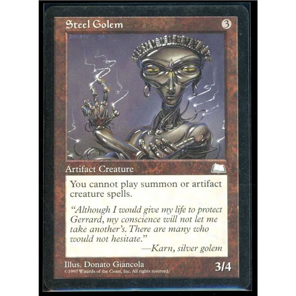 Magic the Gathering Steel Golem Weatherlight