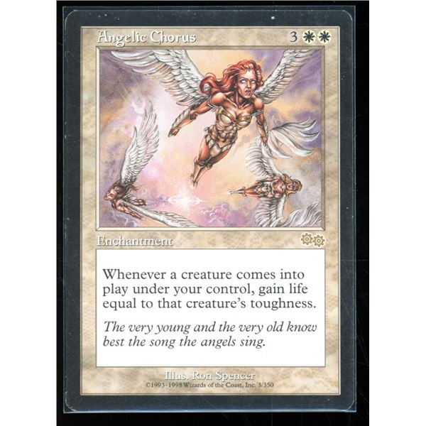 Magic the Gathering Angelic Chorus Urza's Saga
