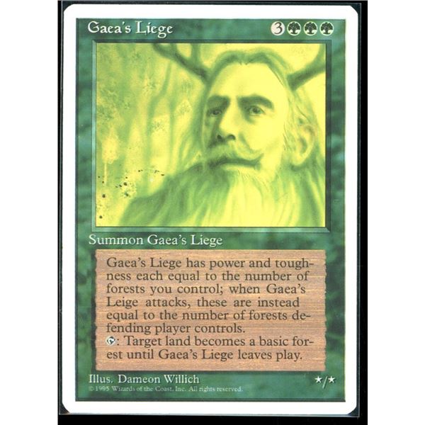 Magic the Gathering Gaea's Liege Fourth Edition