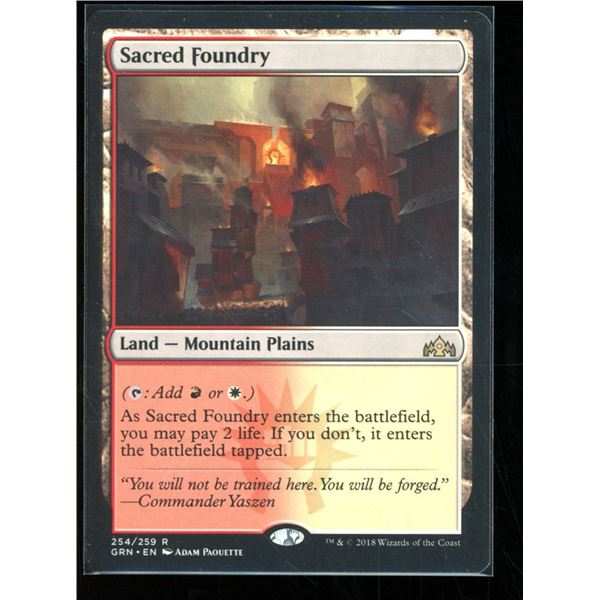 Magic the Gathering Sacred Foundry Guilds of Ravnica