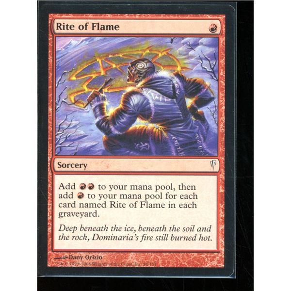 Magic The Gathering Rite of Flame Coldsnap