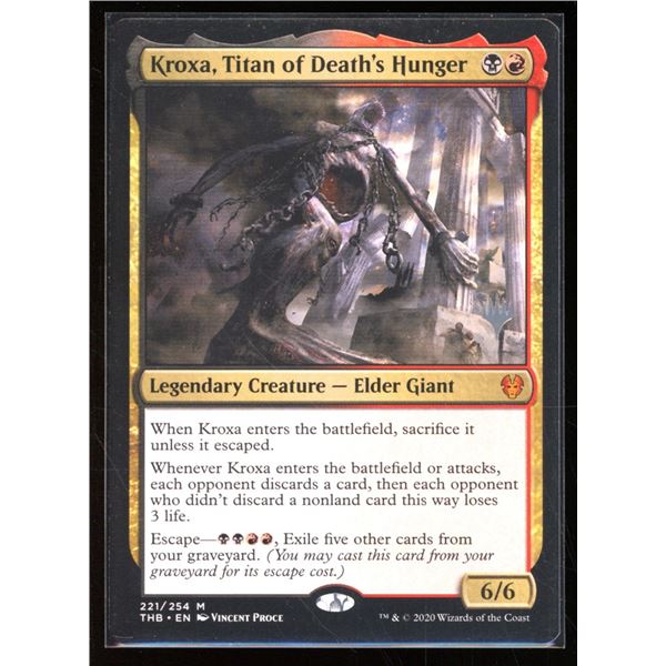 Magic the Gathering Kroxa, Titan of Death's Hunger Theros Beyond Death