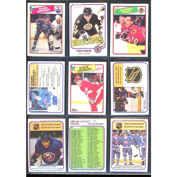 Lot Of 9 Vintage Hockey Cards Various Players & Teams