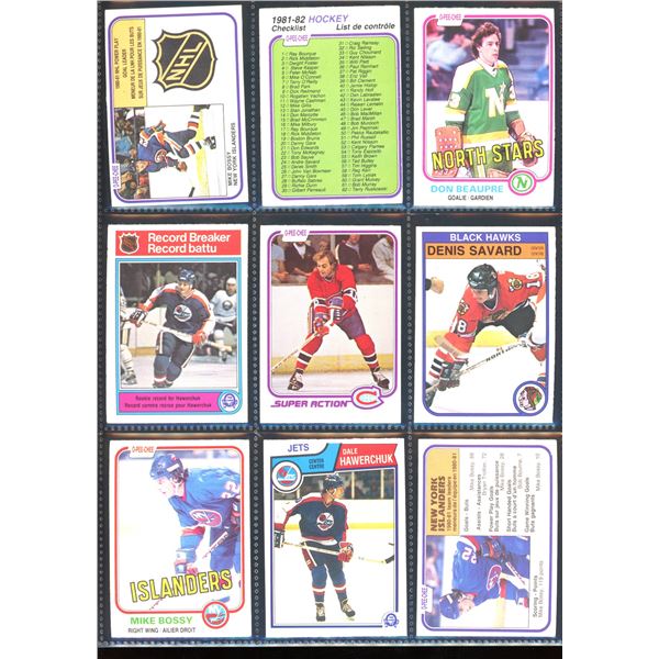 Lot Of 9 Vintage Hockey Cards Various Players & Teams