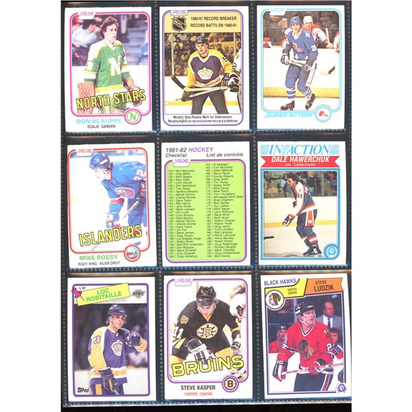 Lot Of 9 Vintage Hockey Cards Various Players & Teams
