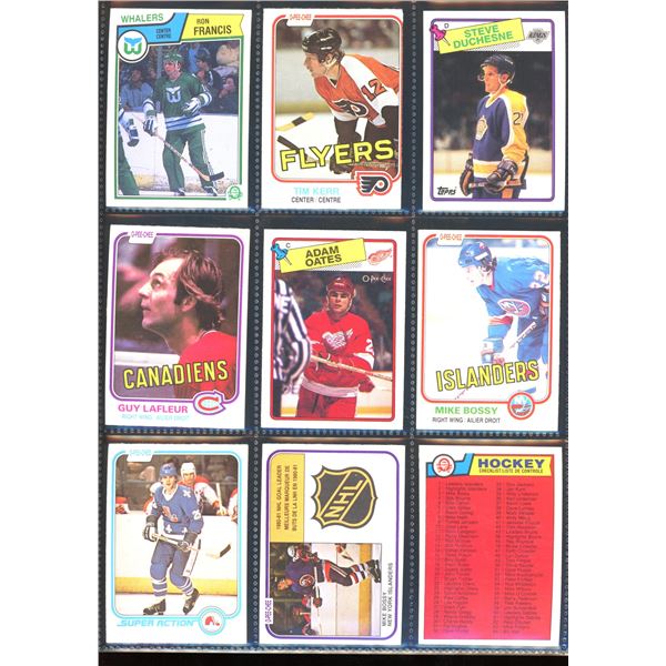 Lot Of 9 Vintage Hockey Cards Various Players & Teams