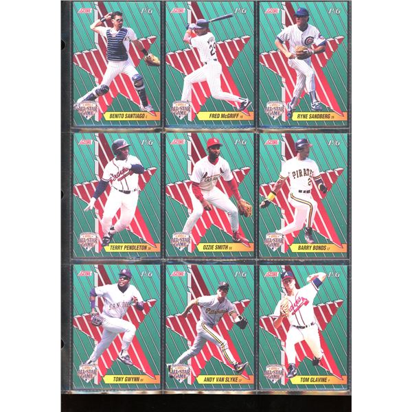 Lot of 9 Various Baseball Cards Various Teams & Players