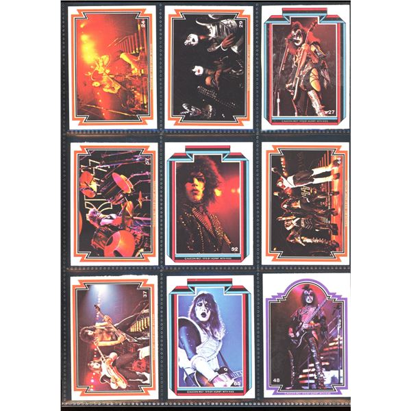 Lot of 9 Vintage 1978 KISS Collector Cards