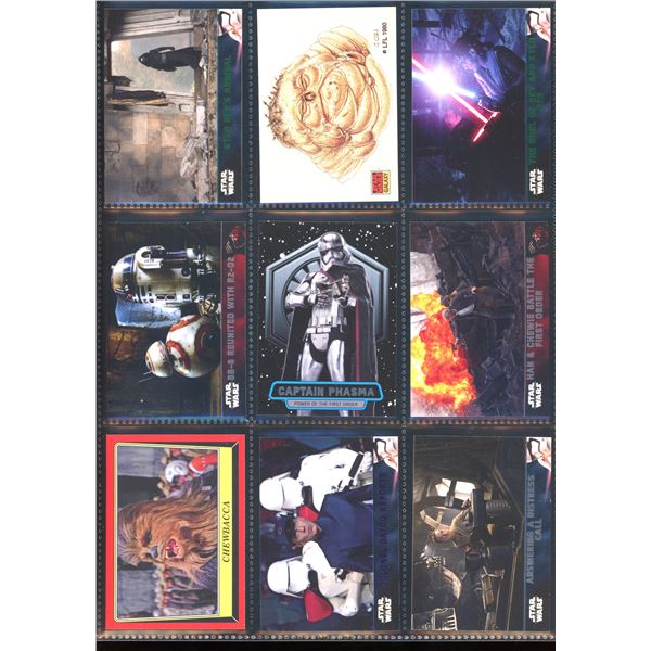Lot of 9 Various Star Wars Collector Cards