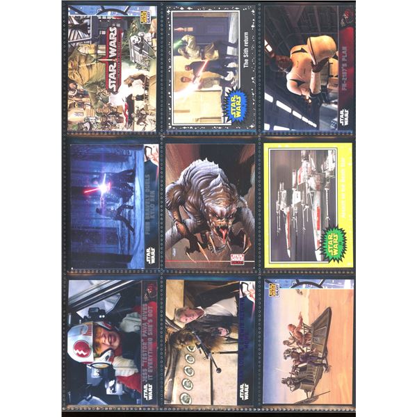 Lot of 9 Various Star Wars Collector Cards