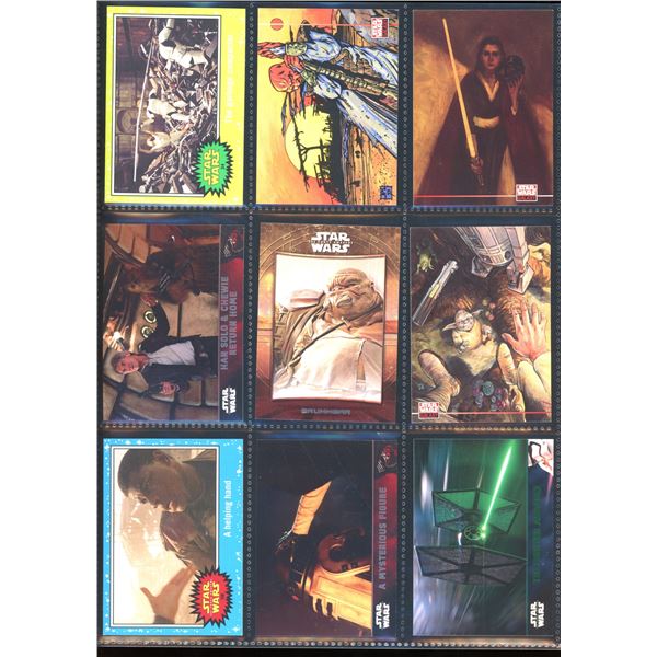 Lot of 9 Various Star Wars Collector Cards
