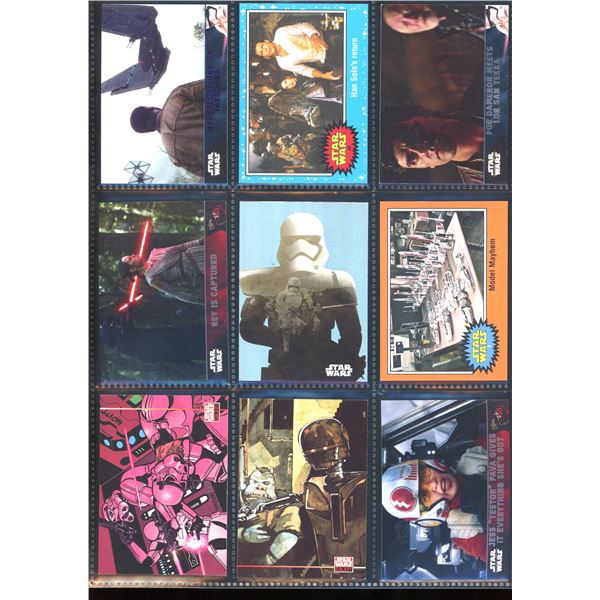 Lot of 9 Various Star Wars Collector Cards