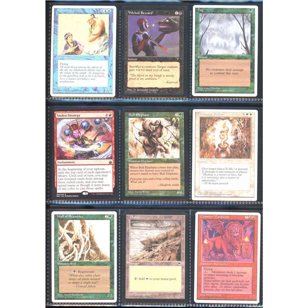 Lot Of 9 Various Magic The Gathering Cards Various Sets & Colors