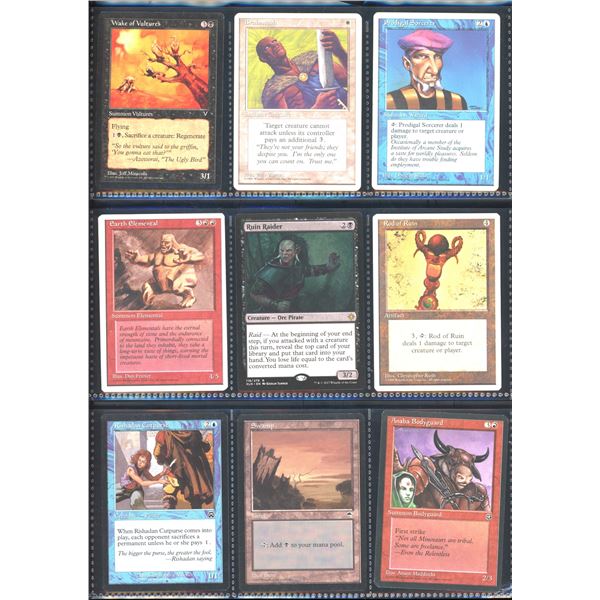 Lot Of 9 Various Magic The Gathering Cards Various Sets & Colors