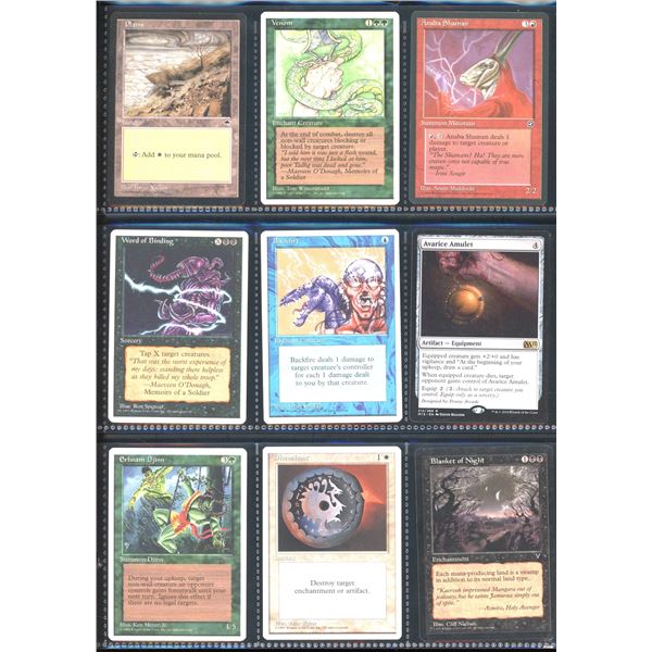 Lot Of 9 Various Magic The Gathering Cards Various Sets & Colors