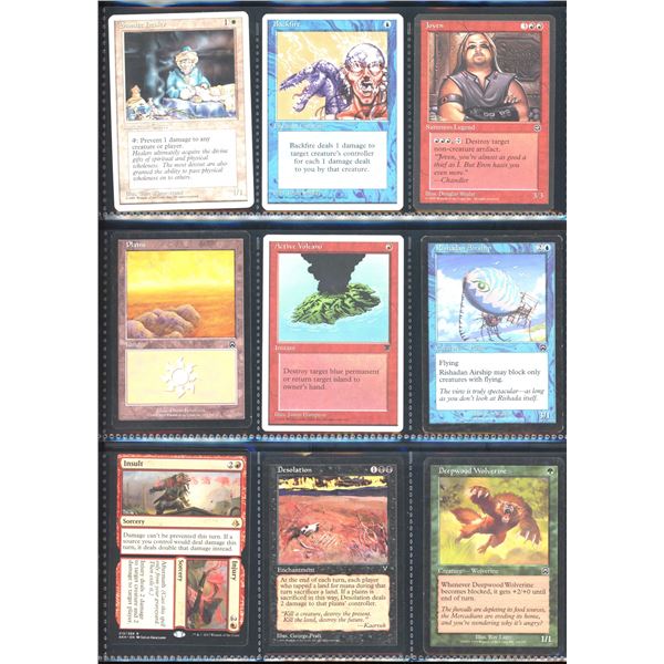 Lot Of 9 Various Magic The Gathering Cards Various Sets & Colors