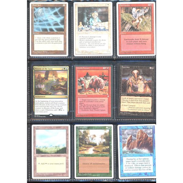 Lot Of 9 Various Magic The Gathering Cards Various Sets & Colors
