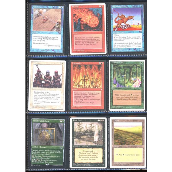 Lot Of 9 Various Magic The Gathering Cards Various Sets & Colors
