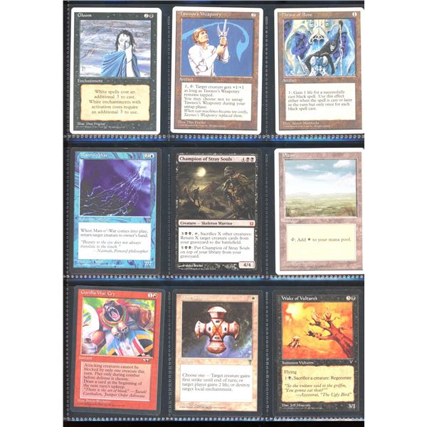 Lot Of 9 Various Magic The Gathering Cards Various Sets & Colors