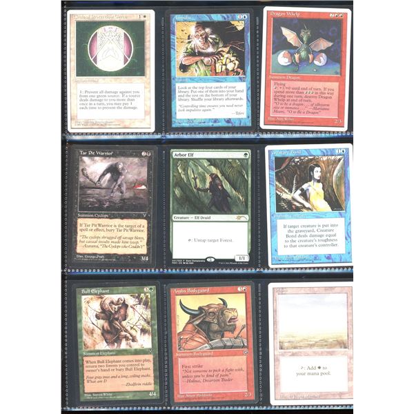 Lot Of 9 Various Magic The Gathering Cards Various Sets & Colors