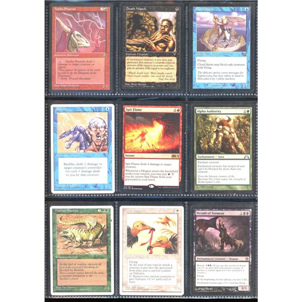 Lot Of 9 Various Magic The Gathering Cards Various Sets & Colors