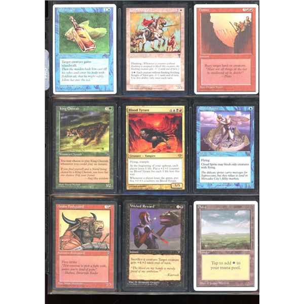 Lot Of 9 Various Magic The Gathering Cards Various Sets & Colors