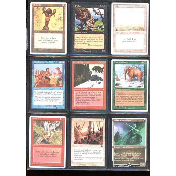 Lot Of 9 Various Magic The Gathering Cards Various Sets & Colors
