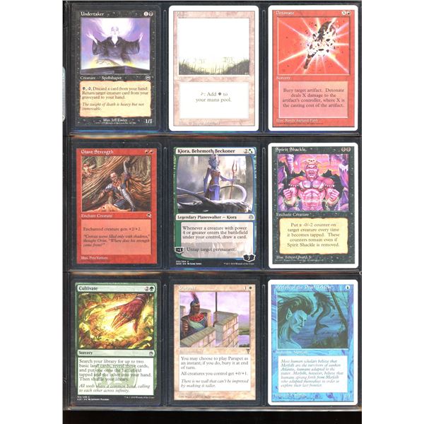 Lot Of 9 Various Magic The Gathering Cards Various Sets & Colors