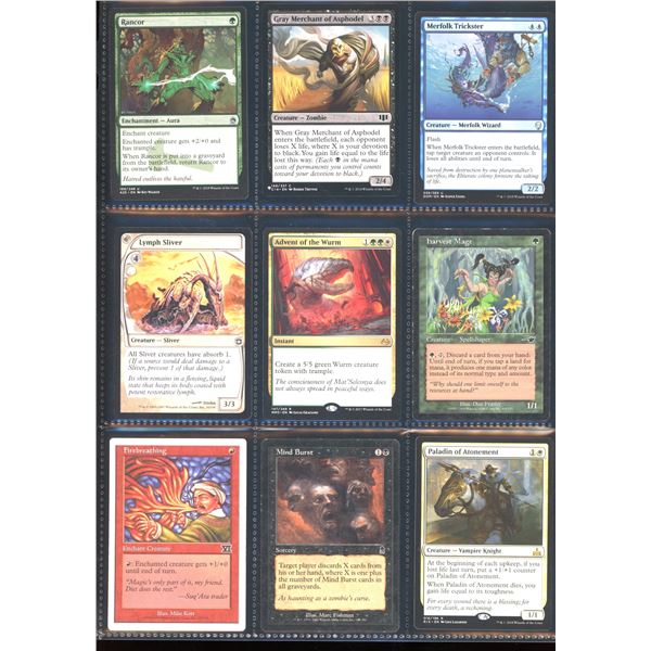 Lot Of 9 Various Magic The Gathering Cards Various Sets & Colors