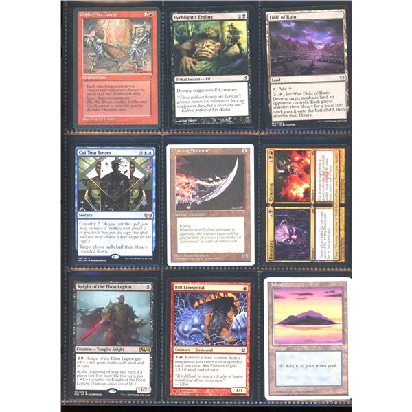 Lot Of 9 Various Magic The Gathering Cards Various Sets & Colors