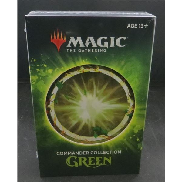 New Sealed Magic The Gathering Commander Green Collection Retails For $100.00