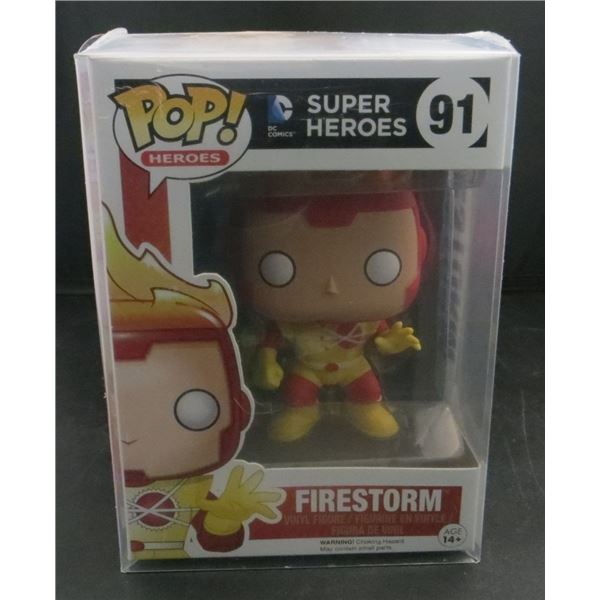 New Funko Pop DC Super Heroes Firestorm #91 With soft Protector