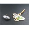 Image 1 : 2 Football Necklace Charms Grey Cup & a Football