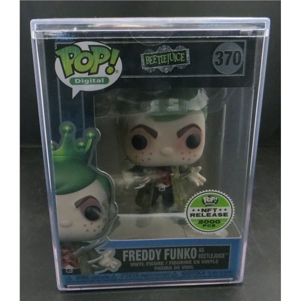 New Funko Pop NFT Freddy Funko as Beetlejuice #370 With Hard Case Limited /2000 BV $165