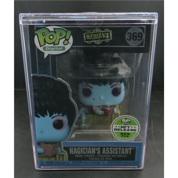 New Funko Pop NFT Beetlejuice Magicians Assistant With Hard Case Limited /999 BV $275