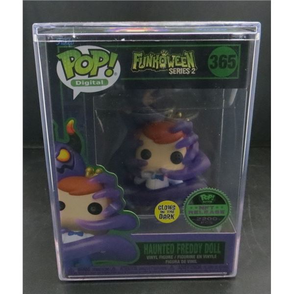 New Funko Pop NFT Funkoween Haunted Freddy Doll #365 With Hard Case Limited /2200 BV $165