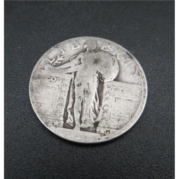 USA Silver 25 Cent Coin Date Unknown