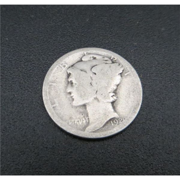 1920 USA Silver 10 Cent Coin