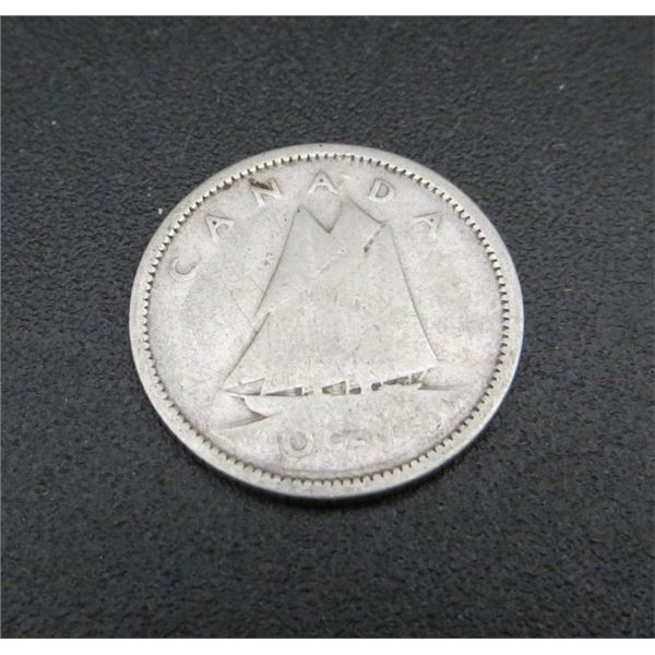 Canadian Silver Dime Date Unknown