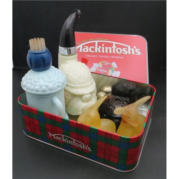 Lot of 5 Vintage Avon Perfume Decanters Bottles