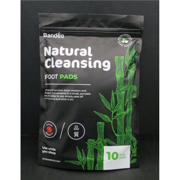New Bandoo Original Natural Deep Cleansing Foot Pads Package of 10