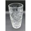 Image 1 : 8" Tall Crystal Flower Vase with 4.5" Diameter Top