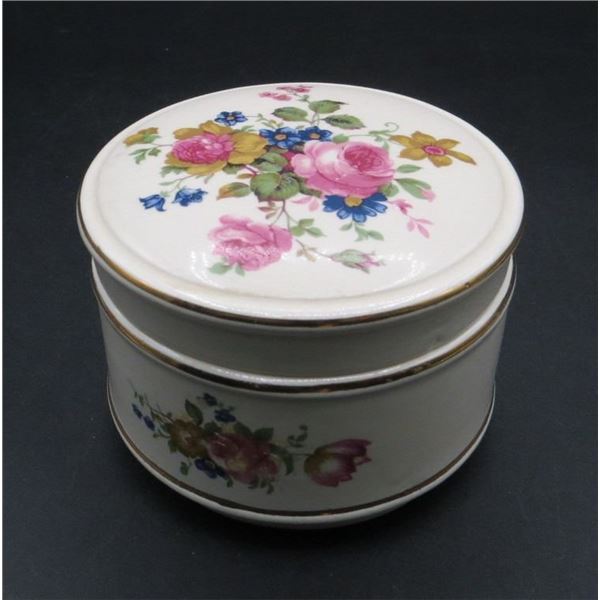 Floral Porcelain Trinket Holder Sadler England