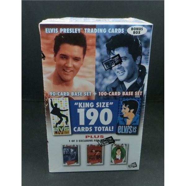 New Sealed Elvis Presley Trading Cards Bonus Box 190 Cards 2 Sets Plus 1 Foil Card