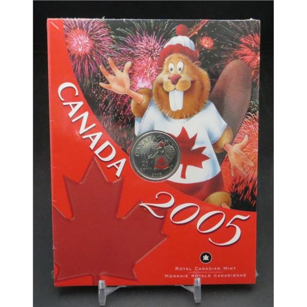 RCM 2005 Canada Day 25 Cent Coloured Coin Factory Sealed