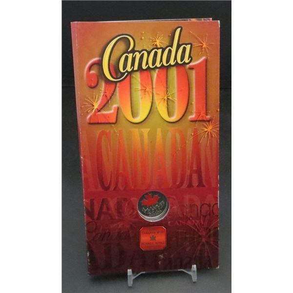 RCM 2001 Canada Day 25 Cent Coloured Coin